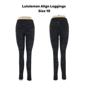 Lululemon High-Rise Align Leggings (Black Camouflage - Size 10)